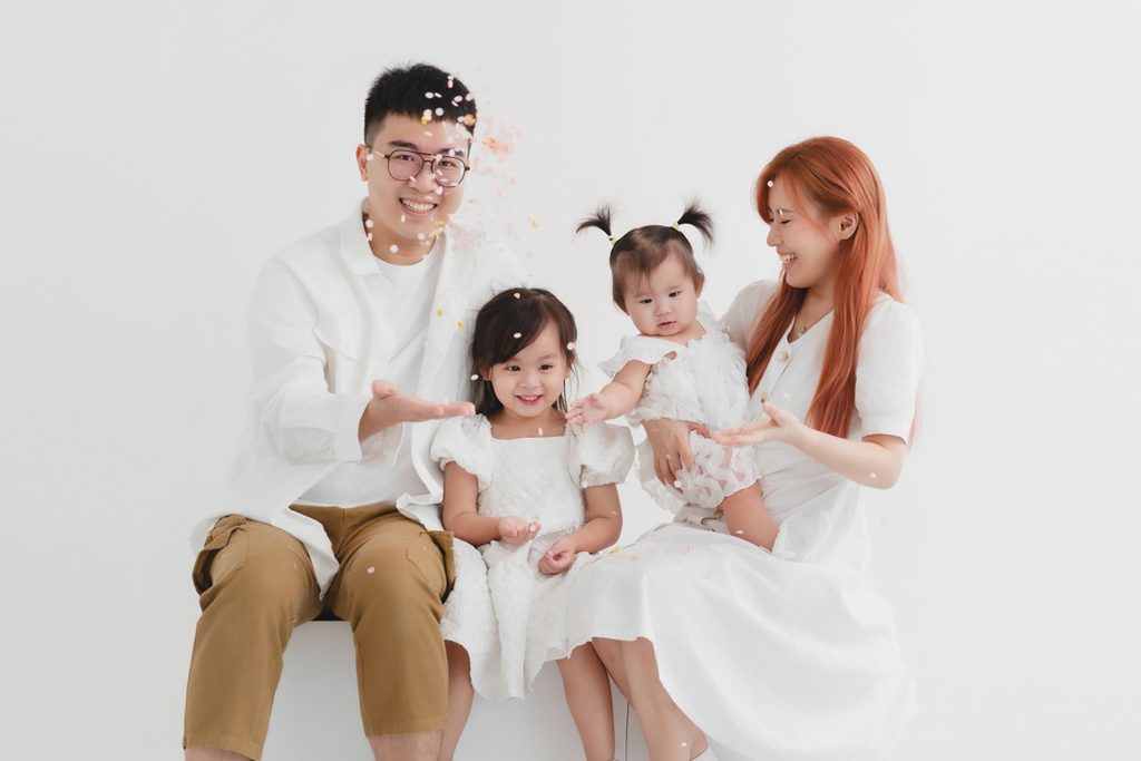 Family portrait at Welight Studio in Kelana Jaya
